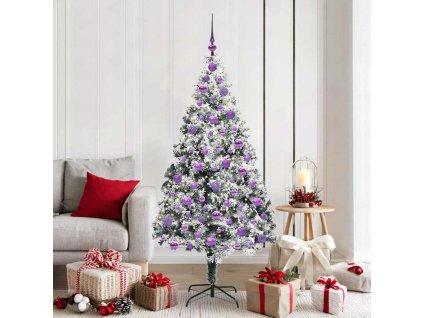 Umělý vánoční stromeček Bílá 180 cm PVC, ocel a plast 3396968
