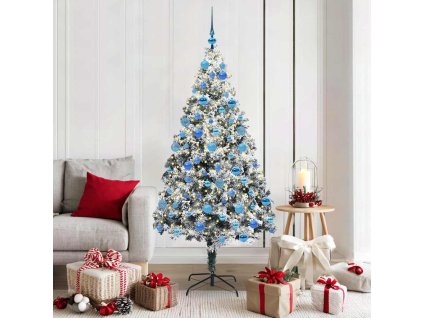 Umělý vánoční stromeček Bílá 180 cm PVC, ocel a plast 3396969