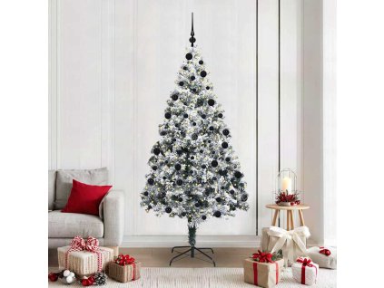 Umělý vánoční stromeček Bílá 210 cm PVC, ocel a plast 3396972