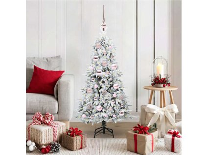 Umělý Skládací Vánoční Strom s stojanem Bílá 120 cm PE a PVC 3397460