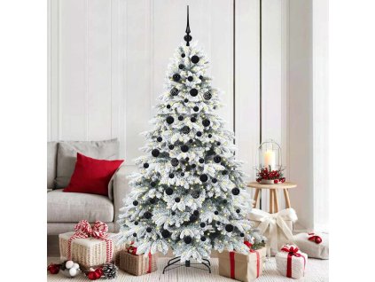 Umělý vánoční stromeček s 300 LED diodami Bílá 180 cm PE a PVC 3397615