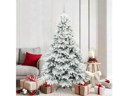 Umělý vánoční stromeček s 300 LED diodami Bílá 180 cm PE a PVC 3397617