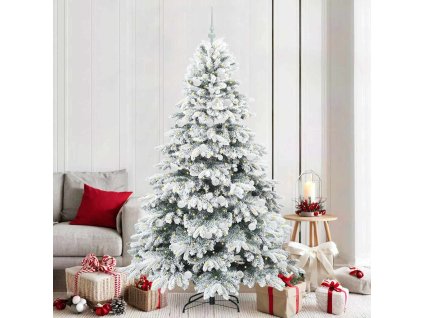 Umělý vánoční stromeček s 300 LED diodami Bílá 210 cm PE a PVC 3397630