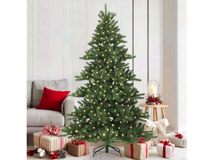 Umělý Skládací Vánoční Strom s stojanem Zelená 180 cm PVC 3397662