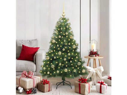 Umělý vánoční stromeček s stojanem Zelená 150 cm PE a PVC 3397774