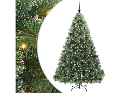 Umělý vánoční stromeček s stojanem Zelená 210 cm PE a PVC 3397862