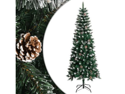 Umělý vánoční stromek se stojanem zelený 210 cm PVC 345176