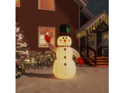 Nafukovací sněhulák s LED diodami 120 cm 345363