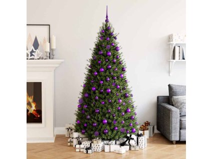 111dílná sada vánočních ozdob fialová polystyren 356119