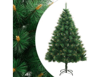 Umělý sklápěcí vánoční stromek se stojanem 210 cm 356753