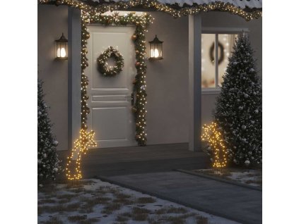 Vánoční světelná dekorace s hroty Kometa 80 LED diod 62 cm 357722