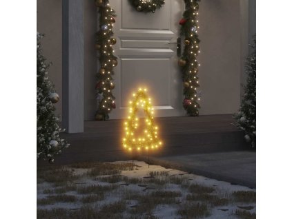 Vánoční světelné dekorace s hroty 3ks Stromek 50 LED diod 30 cm 357729