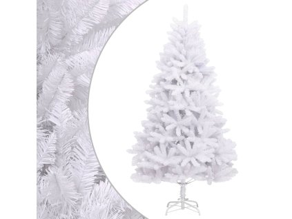 Umělý sklápěcí vánoční stromek se stojanem bílý 180 cm 357786