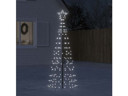 LED vánoční stromek s hroty 220 studených bílých LED 180 cm 358101