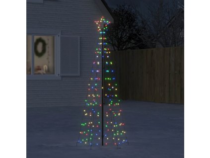 LED vánoční stromek s hroty 220 barevných LED 180 cm 358102