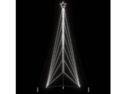 LED vánoční stromek 861 studených bílých LED diod 478 cm 4016425