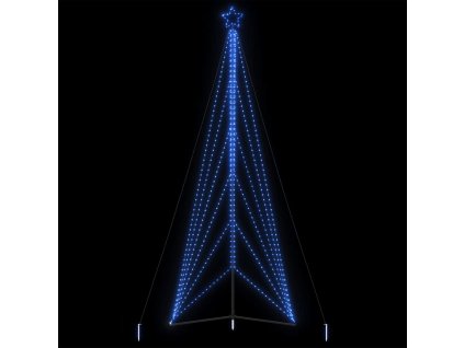 LED vánoční stromek 861 modrých LED diod 478 cm 4016426