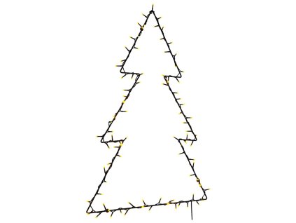 Vánoční osvětlení vánoční stromek silueta 115 LED teplá bílá 4019603