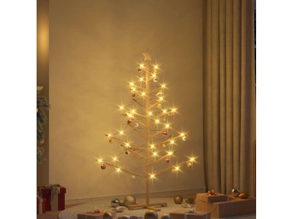 Dřevěný vánoční strom Přírodní 150 cm Masivní borovicové dřevo 42018056