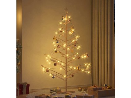 Dřevěný vánoční strom Přírodní 180 cm Masivní borovicové dřevo 42018057