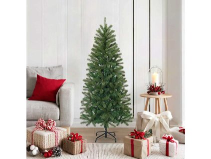 Umělý vánoční stromeček s stojanem Zelená 150 cm PVC, PE a ocel 42018733