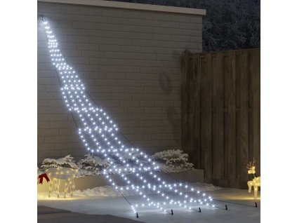 LED vánoční stromeček se zemními hroty Studená bílá 511 cm kov 42018746