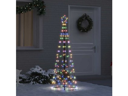 LED vánoční strom s 390 LED diodami Vícebarevný 250 cm Železo 42018759