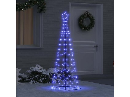 LED vánoční strom s 390 LED diodami Modrá 250 cm Železo 42018760