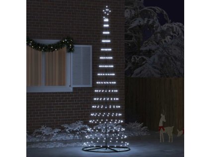 LED vánoční strom Studená bílá 100.5 x 100.5 x 302.5 cm kov 42018788