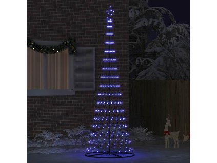 LED vánoční strom s stojanem Modrá 100.5 x 100.5 x 302.5 cm kov 42018789