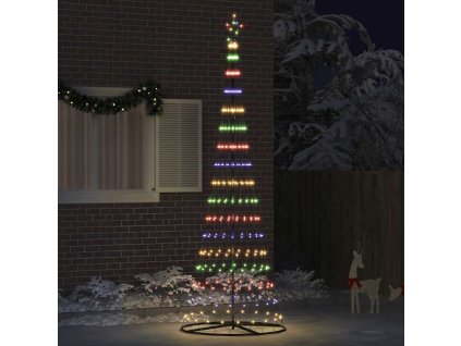 LED vánoční strom Vícebarevný 100.5 x 100.5 x 302.5 cm kov 42018790