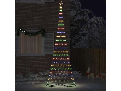 LED vánoční strom Vícebarevný 138.5 x 138.5 x 399 cm kov 42018794
