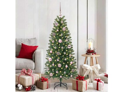 Sada vánočních ozdob s 150 LED diodami 61 pcs Růžová Plast 42018829