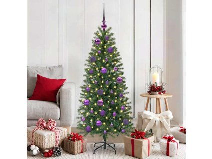 Sada vánočních ozdob s 150 LED diodami 61 pcs Lila Plast 42018837