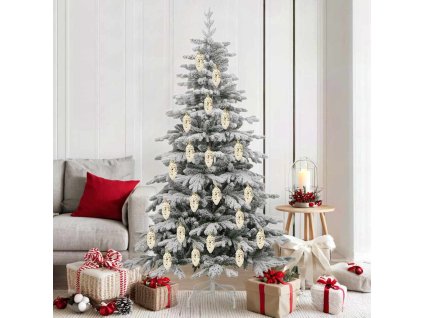 Vánoční koule z borových šišek 40 pcs Zlatá Plast 42018892