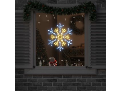 Vánoční Sněhová Vločka Teplá bílá 56 x 49 x 0.7 cm PVC 42018954