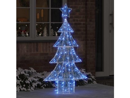 Vánoční stromeček s 160 LED diodami Modrá 150 cm Akryl 42018979