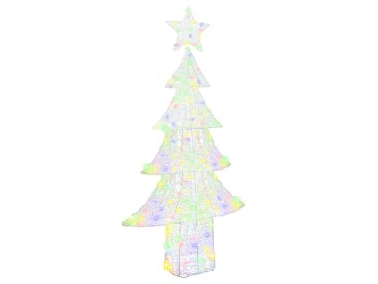 Vánoční stromeček s 240 LED diodami Vícebarevný 180 cm Akryl 42018984