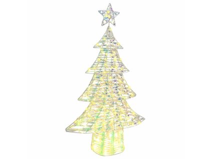 Vánoční stromeček s 160 LED diodami Teplá bílá 150 cm PET 42018986