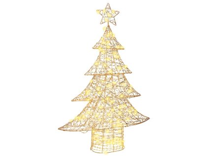 Vánoční stromeček s 120 LED diodami Teplá bílá 120,5 cm PET 42018988