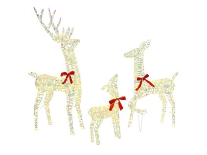 Rodina sobů 3 pcs Teplá bílá 67 x 26 x 127 cm PET 42019050