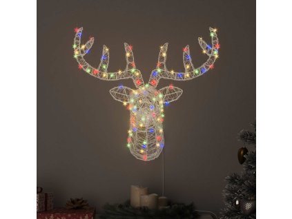 Hlava soba s 140 LED diodami pestrá 60 cm Akryl 42019064