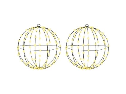 Koule s 192 LED diodami 2 pcs Teplá bílá 43.5 cm kov 42019110
