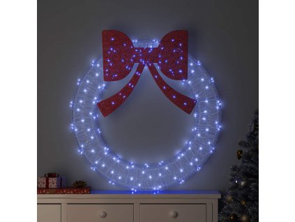 Věnec s 150 LED diodami Modrá 120 cm Akryl 42019131