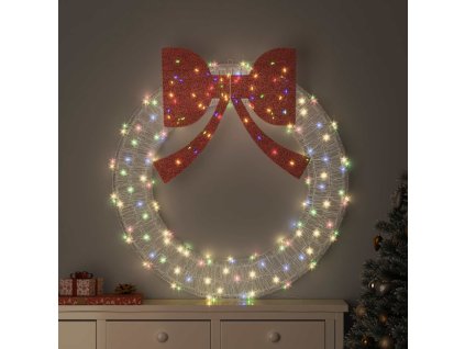 Věnec s 150 LED diodami Vícebarevný 120 cm Akryl 42019132