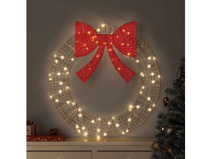 Věnec s 60 LED diodami Teplá bílá 75 cm PET 42019136