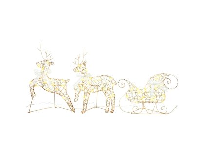 LED Sobové s 60 LED diodami 3 pcs Teplá bílá PET 42019143