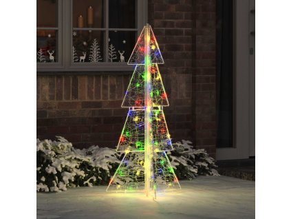 Vánoční stromeček s 100 LED diodami Vícebarevný 120 cm Akryl 42019205