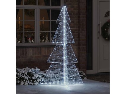 Vánoční stromeček s 240 LED diodami Studená bílá 180 cm Akryl 42019211