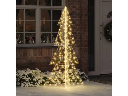Vánoční stromeček s 240 LED diodami Teplá bílá 180 cm PET 42019216